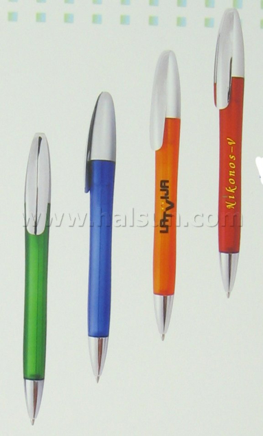 Plastic Pens_ HSRS521F_ metal clip