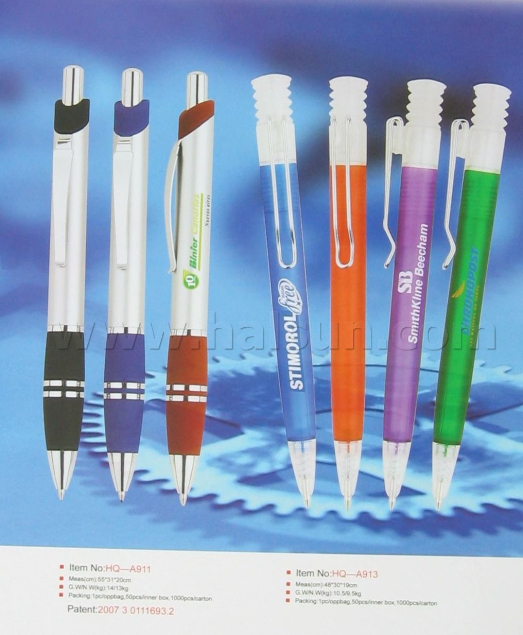 Retactable-ball-pens-HSHQA911--HSHQA913