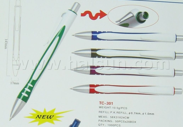 Retractable-ball-pens-HSTC301