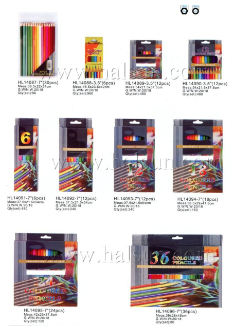 pre-sharpen color pencils in paper box_6_12_24_36 assorted crayon colors
