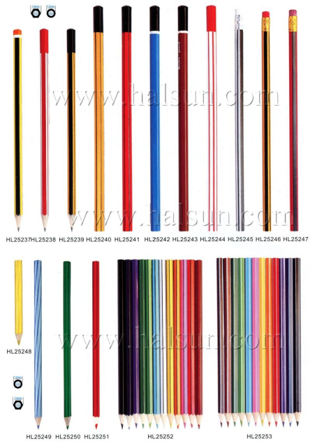 stripe pencil_zabra pencil_pre-sharpen crayon pencils_Hexagon barrel_ round barrel