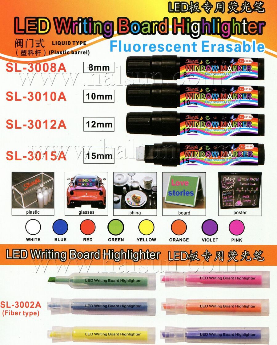 LED Writeing Board Highlighter,Highlighter Fluorescent Liquid Chalk Marker Pen for LED Writing Board,SL-3008A LED Writeing Board Highlighter,Highlighter Fluorescent Liquid Chalk Marker Pen for LED Writing Board,SL-3008A