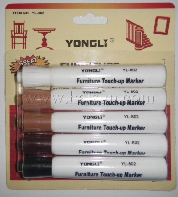 Scratched Furniture Repair Markers ,Furniture Marker YL-802,5pcs in blistercards,super market packing