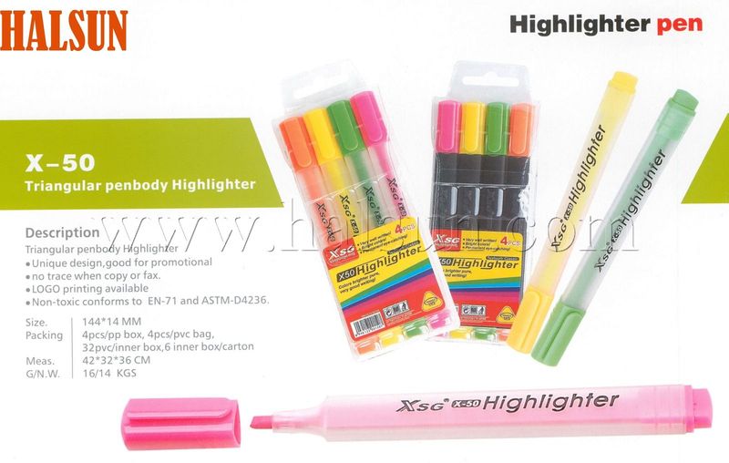 Triangle barrel highlighter,HSZCX-50 Triangle barrel highlighter,HSZCX-50