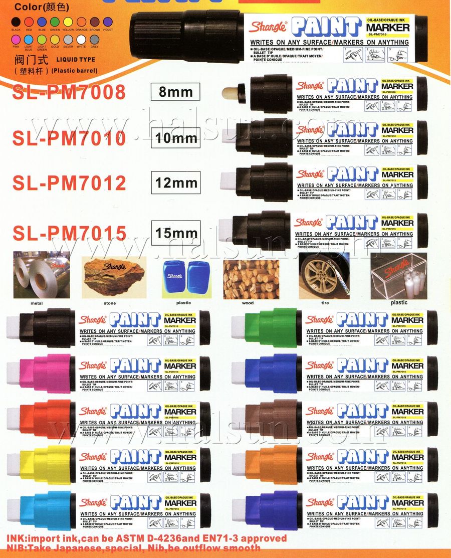 Paint Marker,Jumbo Paint Marker,SL-PM7008 Paint Marker,Jumbo Paint Marker,SL-PM7008
