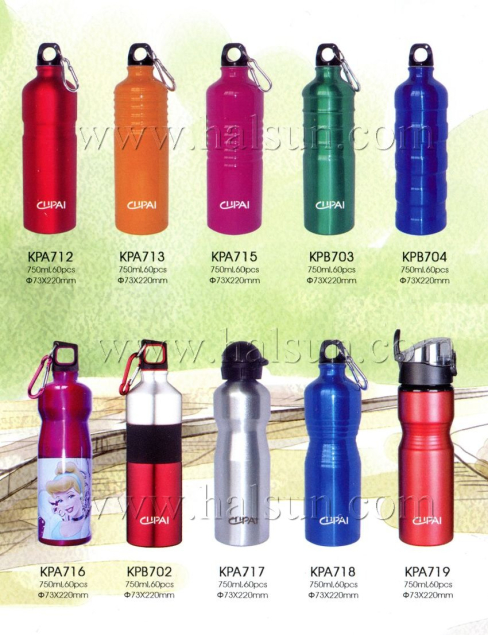 Custom Aluminum Water Bottles,Aluminum Sport Water Bottles with Carabiners