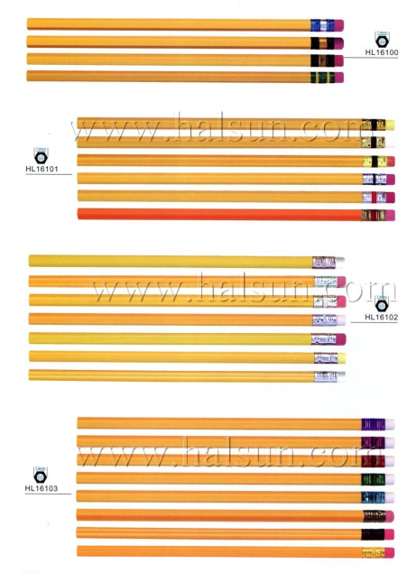 Hexagon Yellow HB Pencil with eraser