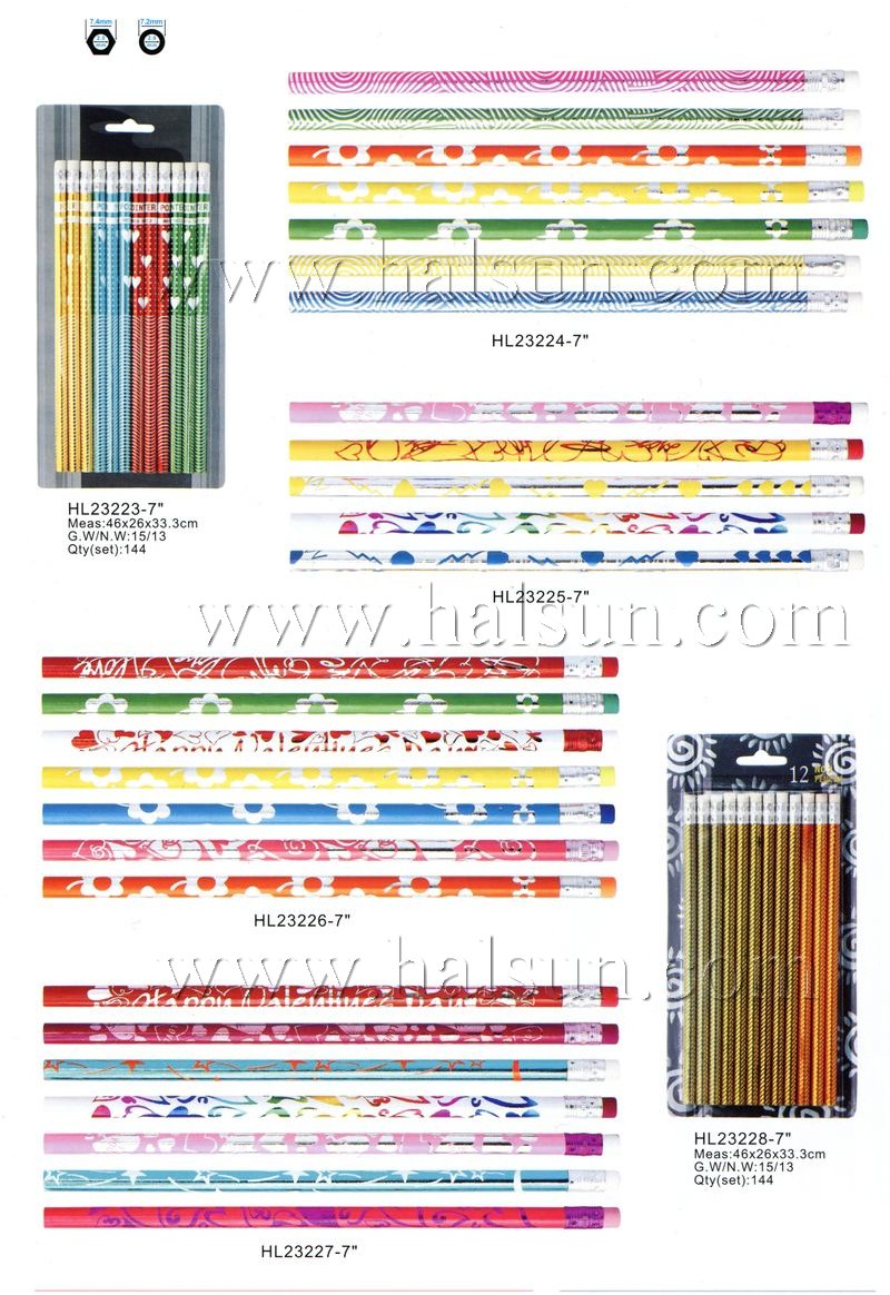 foil pencils,HB pencils with metallic foil,eraser tipped foil pencils,HB pencils with metallic foil,eraser tipped